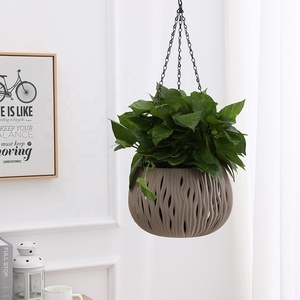 Vaso da fiori appeso in plastica Rattan vuoto cesto appeso zucca addensata bellezza orchidea verde aneto edera pianta verde a tenuta stagna - Product Image 4