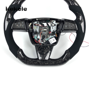 Volante Deportivo Personalizado de Cuero Negro y Fibra de Carbono Forjada con LED para Cadillac CTS CTSV CT4 CT5 ATS <span class=keywords><strong>ATSV</strong></span> - Product Image 3