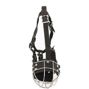 Round Mesh Steel Muzzle for Dogs Durable and Secure Design Ideal for <strong>Training</strong> and <strong>Safety</strong> Fit with Adjustable Straps - Product Image 1