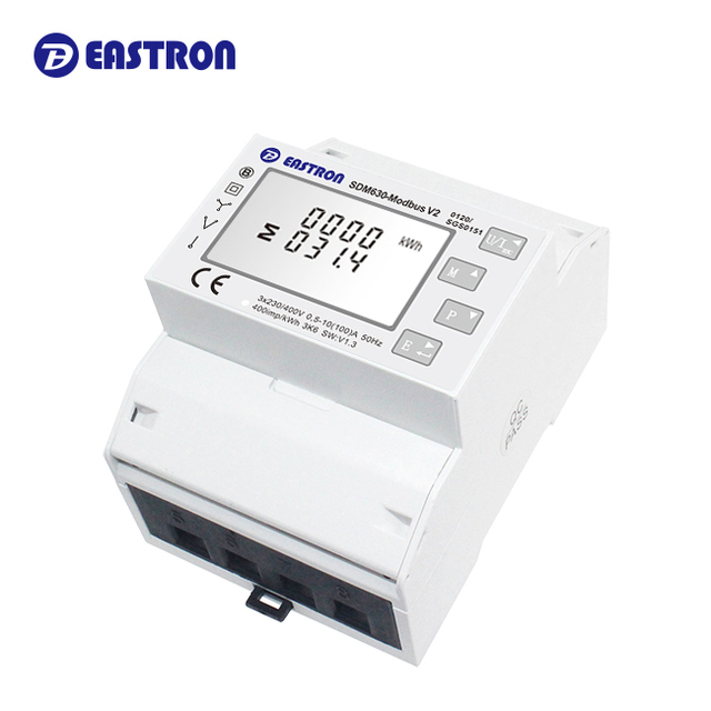 SDM630 Three Phase Multi Function Smart Energy Meters, Din Rail Mounted Electric Meter with LCD Display