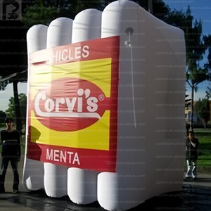 Modèle géant gonflable personnalisé avec logo pour paquet de <span class=keywords><strong>chewing</strong></span>-<span class=keywords><strong>gum</strong></span>, emballage de collation, promotion de marque de confiserie/alimentaire, présentoir de magasin de détail - Product Image 6