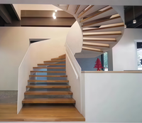 Escalier intérieur préfabriqué de luxe moderne en marbre de haute qualité, prix pour appartement et villa