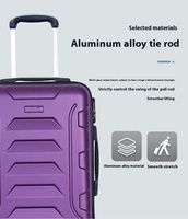 Bagages de voyage de luxe de haute qualité Nouveaux ensembles de bagages à roulettes en aluminium PC pour hommes et femmes avec serrure à combinaison ABS sous vide