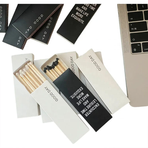 Factory Custom Black Cardboard Long Wooden Match Stick <strong>Matchbox</strong> Small Folding Match Packing Sliding Drawer <strong>Box</strong> with Your logo - Product Image 6
