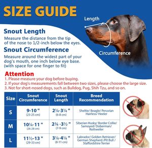 Museau pour chien de taille moyenne et grande Panier en PVC souple Museau long avec museau Rubans respirants rembourrés Empêche de mordre le charognard Doberman - Product Image 4