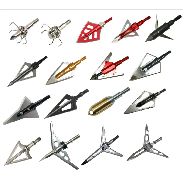 Hunting Broad heads 100 and 125 Grain Hunting Blades hunting Arrow head Broadheads