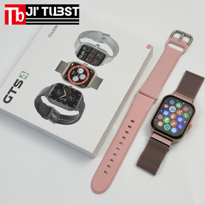GTS4 <span class=keywords><strong>Montre</strong></span> Intelligente <span class=keywords><strong>Android</strong></span> Économique avec Bracelet en Acier Inoxydable GTS4 pour Hommes et Femmes - Product Image 4