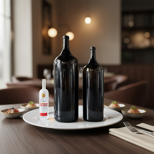 Botella de Vino de Vidrio Redonda Hecha a Mano de 6L, Marca Changyou, de Shandong, de Lujo, al por Mayor, con Tapón de Corcho y Acabado de Rosca, Bajo MOQ, OEM/ODM - Product Image 1