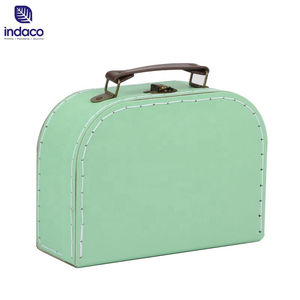 Maleta de lujo personalizada, caja de regalo para bebé, bonita maleta de papel, caja de regalo con asa - Product Image 5