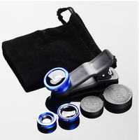 Vente chaude Mobile Téléphone Objectif 3 En 1 Kit Universel Clip Smartphone Caméra Lentilles Grand Angle Macro Fish Eye Pour Smart Phone