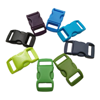 3/8 "boucles rapides colorées à dégagement latéral rapide en plastique boucle de collier de chien de haute qualité pour sangles de sac accessoires de sangle