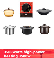 Cuisinière infrarouge électrique Sutai 2200W-3500W en acier inoxydable, plaque céramique multifonctionnelle pour usage domestique et hôtelier