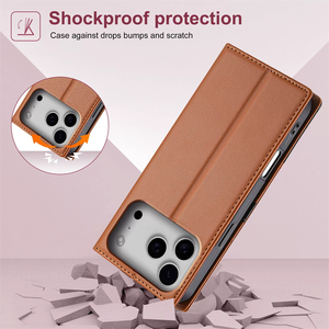 เคสโทรศัพท์หนังแบบพับได้ 2 in 1 รุ่นยอดนิยมสำหรับ iPhone 12 13 14 15 16 Pro Max และ iPhone 17 Pro - Product Image 3