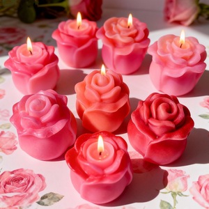 Rose Shape Silicone <b>Mold</b> For <b>Candle</b> Making Cake Decoration Valentine'S Day DIY Craft <b>Mold</b> Customizable Design - Product Image 1