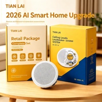 KS-8187-6INCH Speaker Plafon Putih, Pemasangan Mudah untuk Proyek Suara Residensial dan Komersial