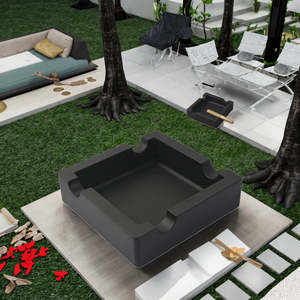 CRAFTS HUB Cendrier en silicone incassable, imperméable et sans fumée, style américain, pour restaurant, terrasse extérieure, décoration intérieure, pratique - Product Image 3