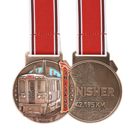 Medalla de Fútbol Personalizada de Aleación de Zinc, Impresión UV, Grabado 3D, Trofeo de Competición Deportiva, Cordón Personalizado