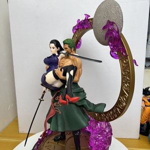 Offres Spéciales produit de haute qualité une pièce 40CM Zoro YG Nico <span class=keywords><strong>Robin</strong></span> étreignant Posture modèle jeu Anime Figure dessin animé-personnage - Product Image 5