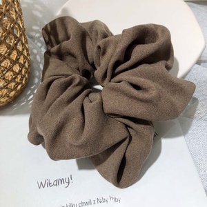 Umwelt freundliche Herbst haar zubehör Haar gummis Bündel Haar gummis Band Jumbo <span class=keywords><strong>Messy</strong></span> <span class=keywords><strong>Bun</strong></span> Cup Cover Riesige übergroße Leinen <span class=keywords><strong>Scrunchie</strong></span> - Product Image 5