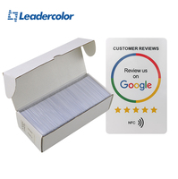 Venta caliente PVC RFID sin contacto personalizado impreso NFC Google Review Cards PVC Google Review Cards para clientes