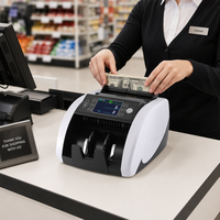 Machine à compter l'argent avec détecteur de billets contrefaits, compteur de devises mixtes, machine à compter l'argent liquide avec batterie au lithium MMK