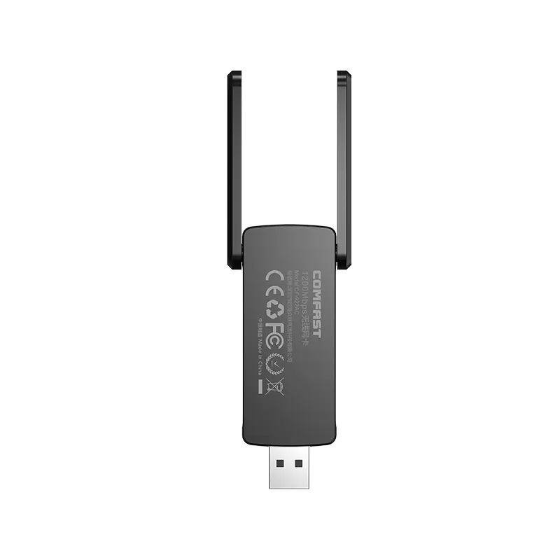 COMFAST 1200Mbps çift bantlı kablosuz ağ kartı CF-922AC WiFi adaptörü