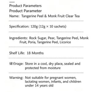 Thé bien-être printanier en sachet : Peau de mandarine, Fruit du moine, Poire des neiges – Thé bien-être en sachet individuel, Thé aux fleurs en sachet - Product Image 2