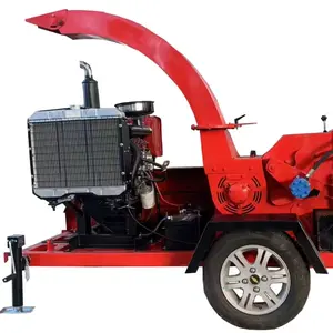 Commercial Use 197Hp Wood Processor Hydraulic Driven Auto Feeding Wood Chipper