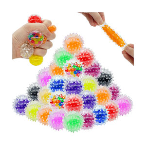 TPR mainan Fidget sensor bola stres Remas lembut 3.5cm untuk dewasa, bola relaksasi bentuk anggur (hadiah promosi) - Product Image 1