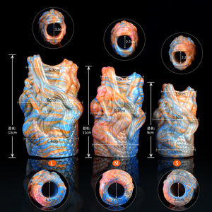Manchons de pénis de monstre fantastique, tailles <span class=keywords><strong>S</strong></span> M L, agrandissement, gode, manchon de pénis pour homme - Product Image 2