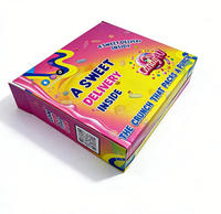 Boîte cadeau coulissante en papier imprimé à dégradé de couleurs, avec plateau de séparation en plastique pour l'emballage de bonbons et de snacks, vente en gros