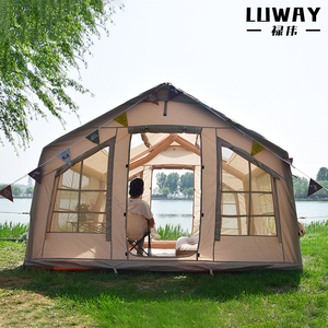 Tente de camping gonflable portable Oxford imperméable de 8 mètres carrés, modèle 001, économique - Product Image 6