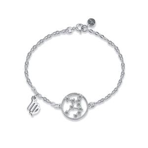 New Top Classic Silver Viet Nam <b>Gift</b> - Zodiac & Symbolic Jewelry Virgo Zodiac Silver Bracelet (23 Aug - 22 Sep) - Product Image 1