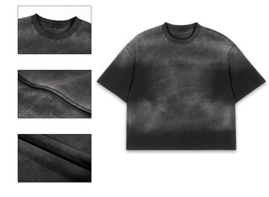 I tee in versione corta e larga a spruzzo Premium abbinano magliette da uomo corte con <span class=keywords><strong>tutto</strong></span> - Product Image 4