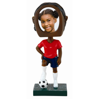 Figurines de football personnalisées avec photo pour souvenirs