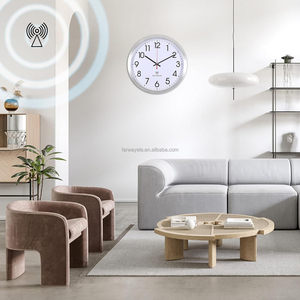 Reloj de Pared Analógico Atómico, Reloj de Pared con Control por Radio, Reloj de Pared con Marco de Aluminio para el Hogar, la Escuela y la Oficina - Product Image 6
