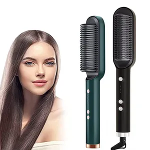 Großhandel beliebter Mehrfacher Haarglätter Herrenhaarpflege Glätterbürste elektrischer Haar-Bartglätter Kamm