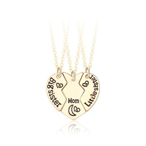 Merryshine Birthday Gift love Heart Forever Best Friend Best <strong>Sister</strong> 2 <strong>3</strong> 4 Best Friends <strong>Necklaces</strong> <strong>for</strong> 2 - Product Image 3