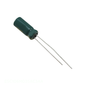 Manufacturer Channel 10 uF Through Hole CAP ALUM 10UF 20% 35V RADIAL TH ESC106M035AC3AA <b>Capacitor</b> - Product Image 1