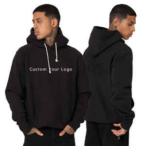 Fabricante 100% algodón logotipo personalizado pulóver sudaderas con capucha para OEM de gran tamaño en blanco liso sudaderas con capucha para hombres - Product Image 1