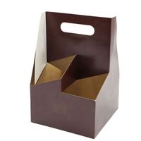 Boîtes cadeaux en carton kraft recyclé personnalisées avec logo imprimé pour bouteilles