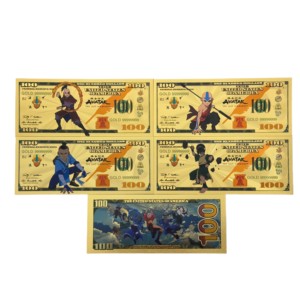 Billets de banque Anime Avatar 2026 America 4 modèles plaqués or 24 carats pour cadeaux - Product Image 1