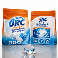 Sachet d'emballage personnalisé avec logo imprimé pour lessive en poudre, 1kg, 2kg, 3kg, avec soufflet latéral en plastique