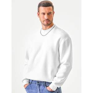 2025 hommes décontracté coton cordon sweats à capuche col rond pull 3D broderie Anti-rides Streetwear Style sérigraphié - Product Image 1