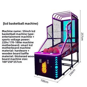 Consola de Videojuegos Arcade de Baloncesto con Pantalla LCD de 55 Pulgadas, Operada con Monedas, para la Venta - Product Image 4