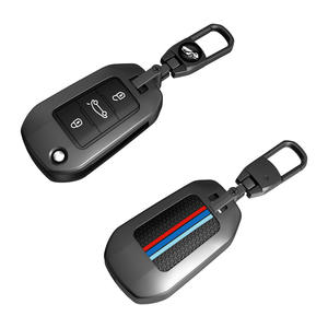 Housse de clé pour <span class=keywords><strong>Peugeot</strong></span> 208 <span class=keywords><strong>2008</strong></span> 301 308 3008 RCZ 508 408 <span class=keywords><strong>2008</strong></span> 307, étui pour Citroën C3 C4 Berlingo, accessoires avec porte-clés - Product Image 5