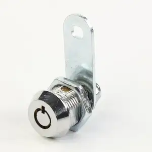 Tubular Cylinder Lock Zinc Alloy Hardware Fitting Vending Machine Brass Tubular Key Cabinet Cylinder Cam Lock