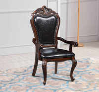 Amérique Style Classique Haute Qualité Bois Massif Luxe Vila Grande Maison Meubles de Salle à Manger Tables et Chaises de Salle à Manger d'Intérieur