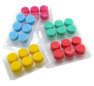 Good Quality Round Shape Clear Wax Melts Clamshell Plastic Packaging