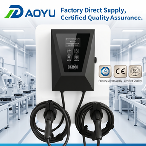 Borne de Recharge Murale Universelle Double Port Type 2 Type 1 GBT 14kW OCPP 1.6J APP Station de Recharge Rapide Intelligente Garantie 2 Ans - Product Image 2